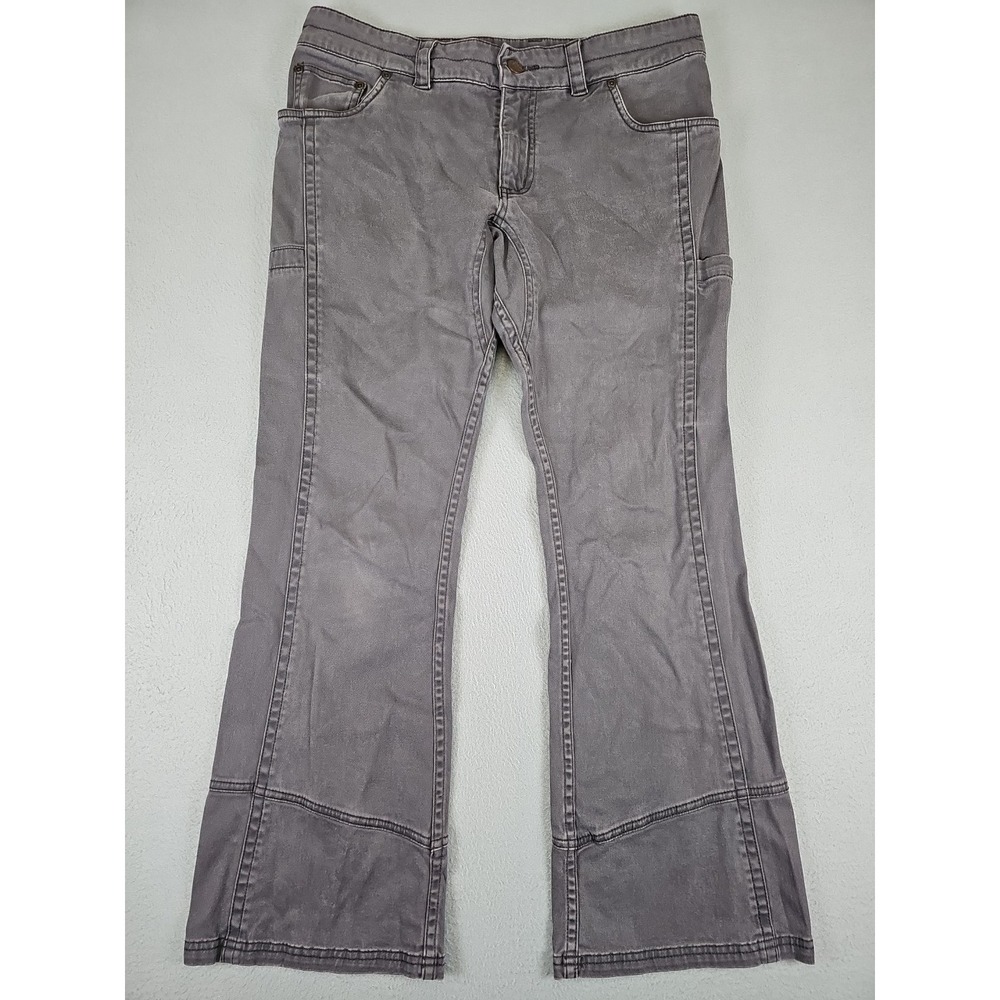 Mountain Khakis Women's Size 10P 33x29 Gray Bootcut Stretch Work Pants